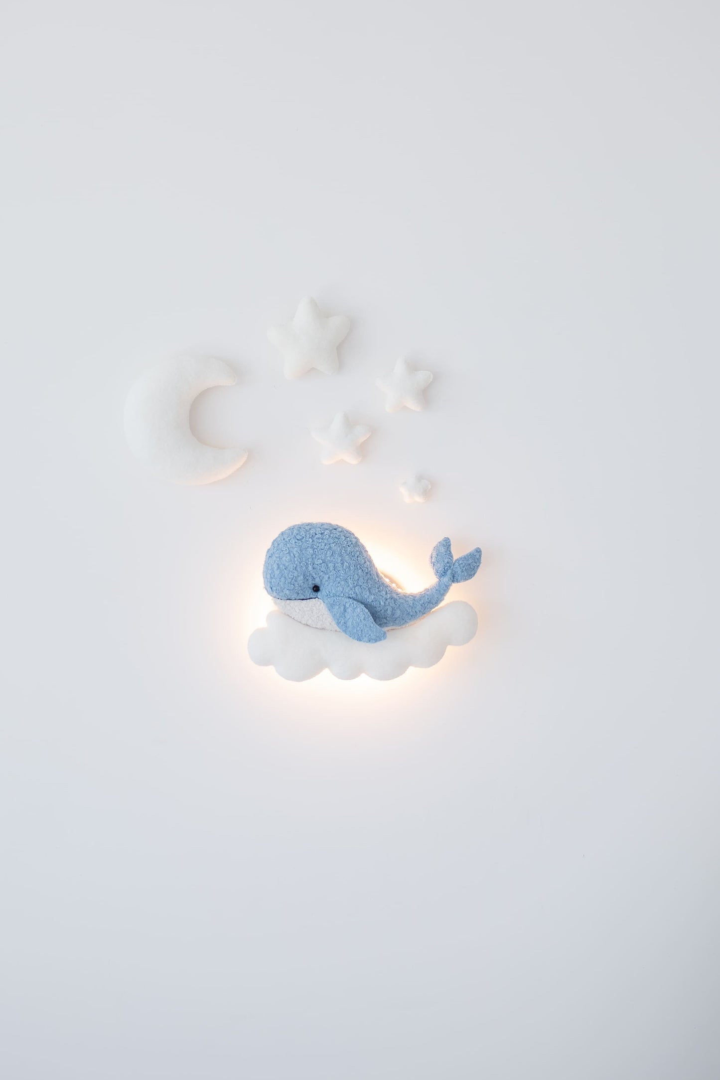 Whale Nursery Wall Light, Ocean Nursery Decor