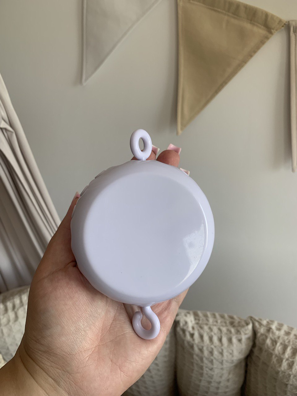 Nursery night light baby crib mobile