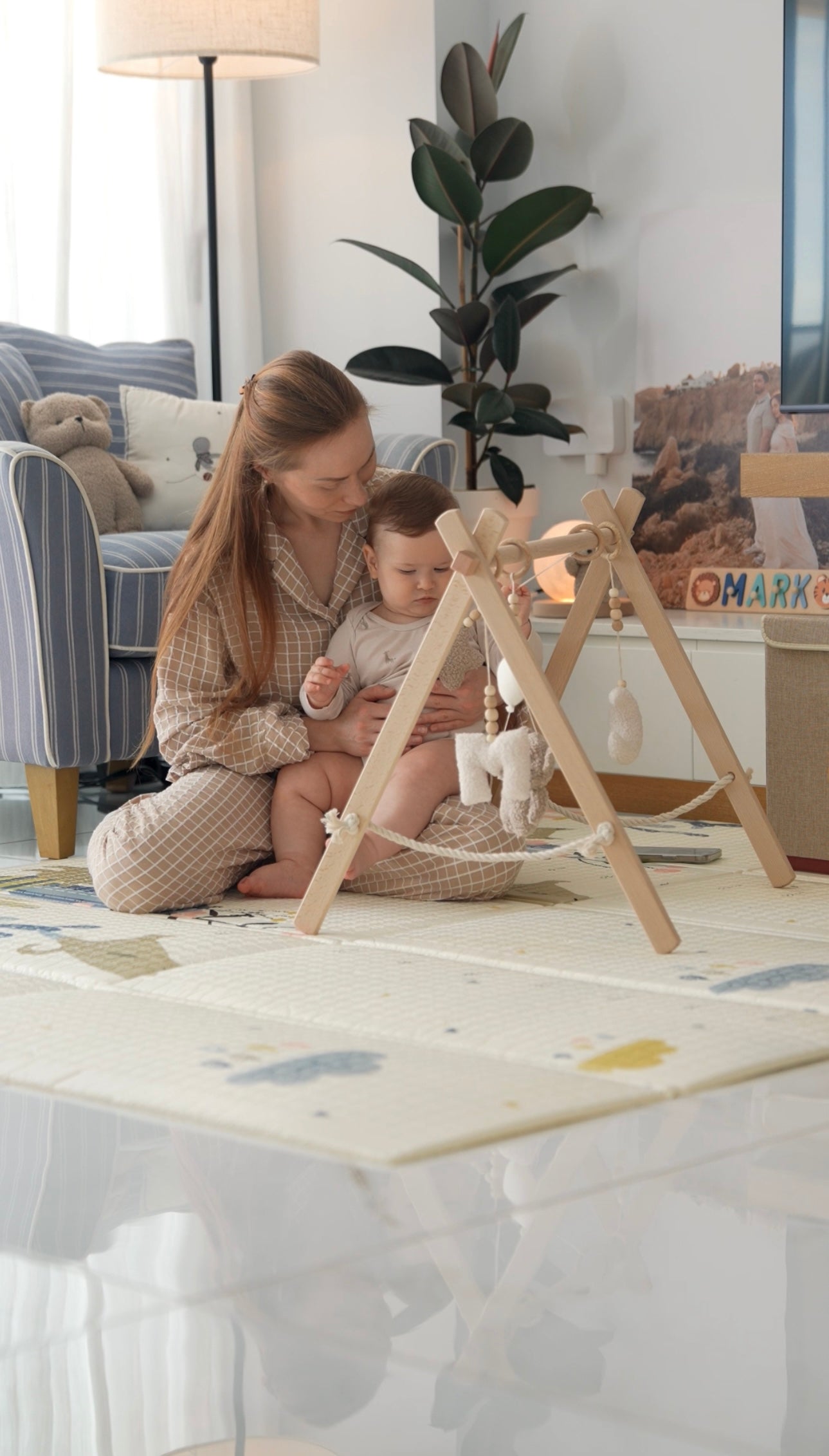 Boucle baby gym play toys set Newborn activity sensory gift