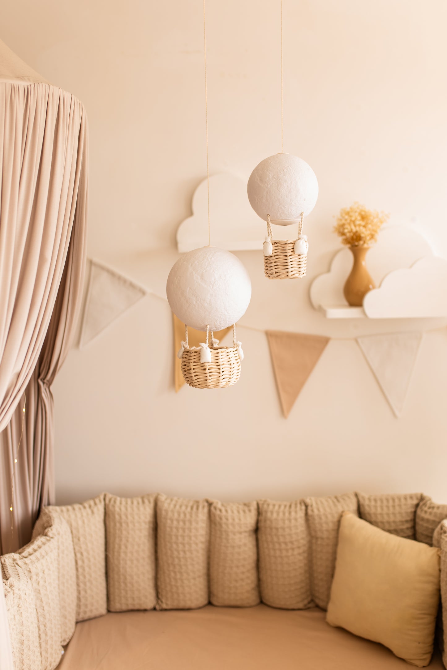 Повітряна куля Місяць Нічник Лампа для дитячої кімнати Декор для дитячої кімнати