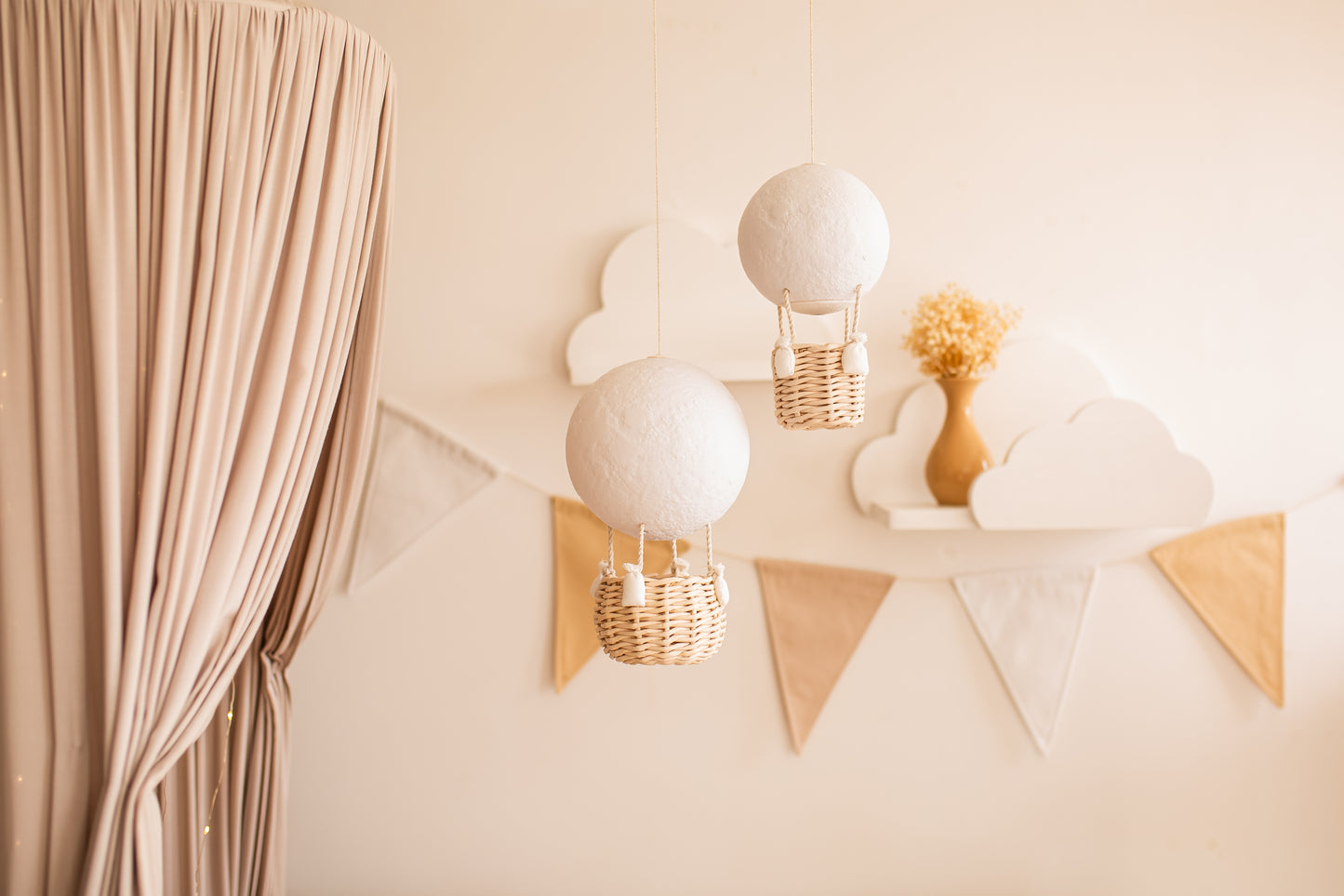 Повітряна куля Місяць Нічник Лампа для дитячої кімнати Декор для дитячої кімнати