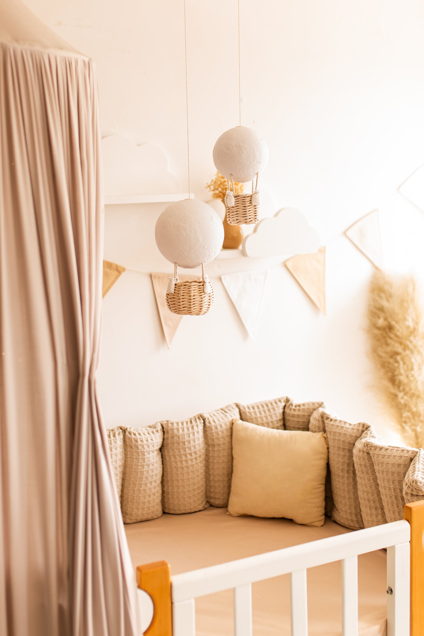 Повітряна куля Місяць Нічник Лампа для дитячої кімнати Декор для дитячої кімнати