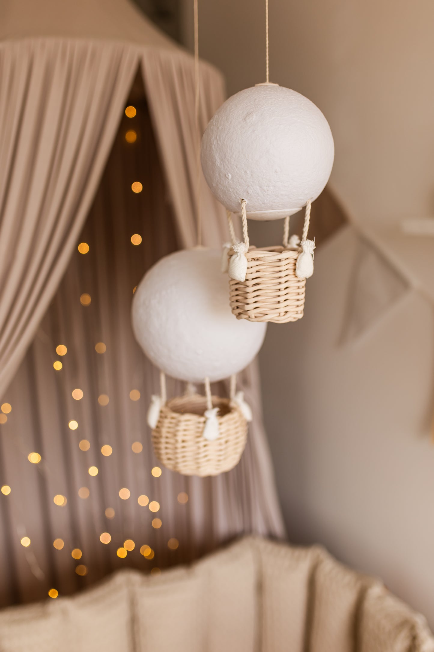 Повітряна куля Місяць Нічник Лампа для дитячої кімнати Декор для дитячої кімнати