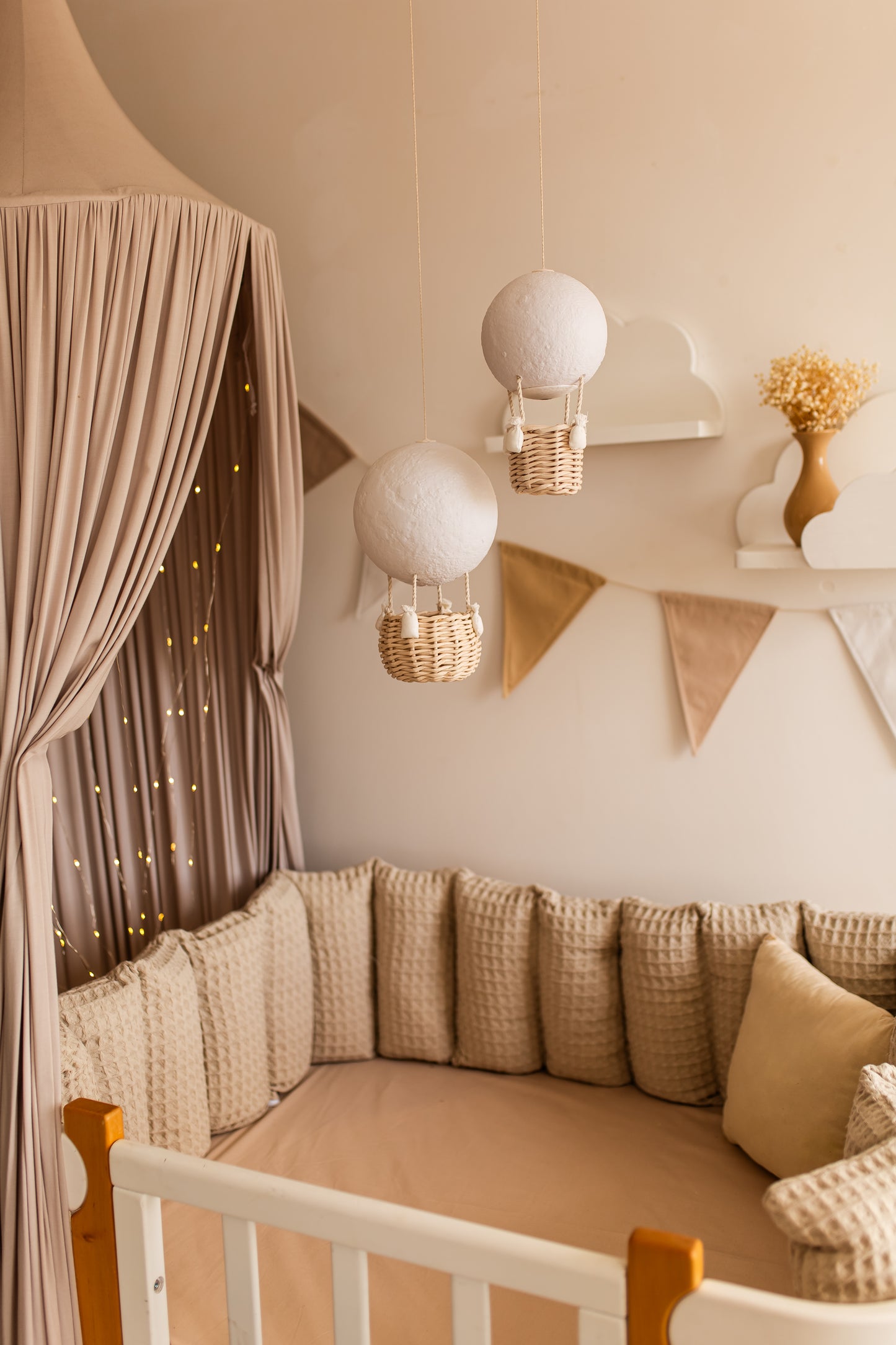 Повітряна куля Місяць Нічник Лампа для дитячої кімнати Декор для дитячої кімнати