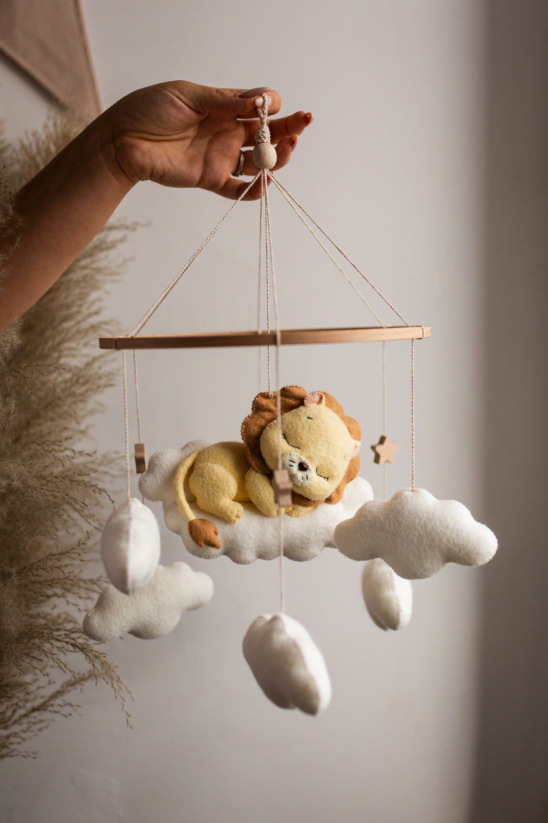 Schlummerlöwe Baby-Mobile – Safari-Mobile fürs Kinderzimmer mit Wolken