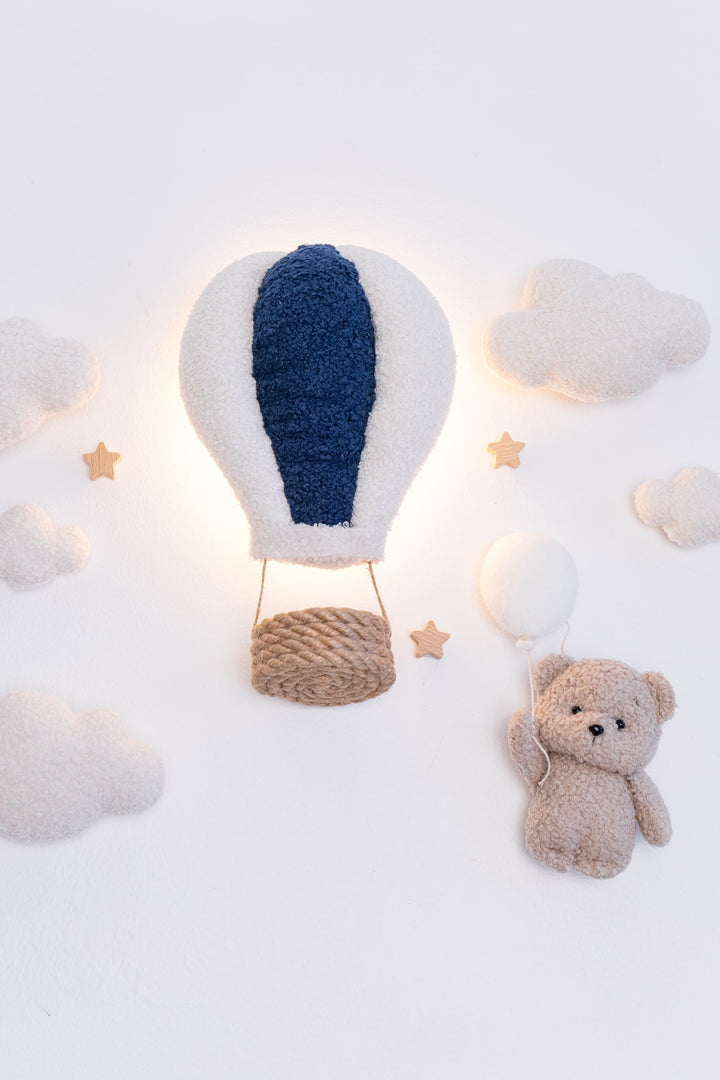 Teddy Bear Hot Air Balloon Wall Light