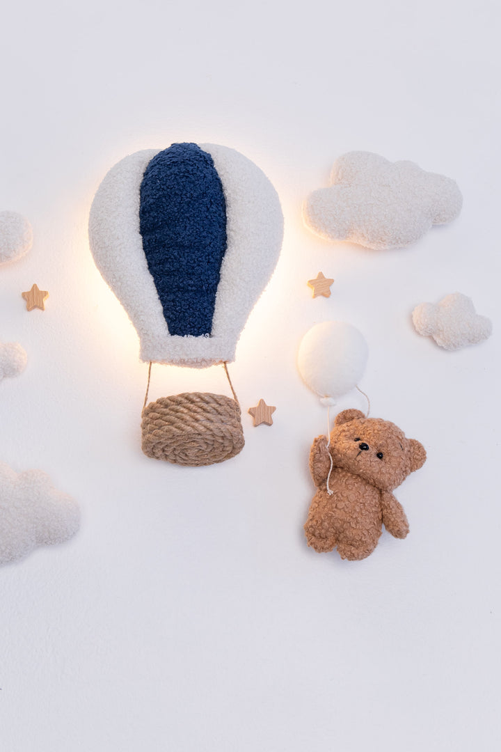 Teddy Bear Hot Air Balloon Wall Light