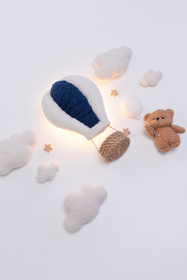 Teddy Bear Hot Air Balloon Wall Light