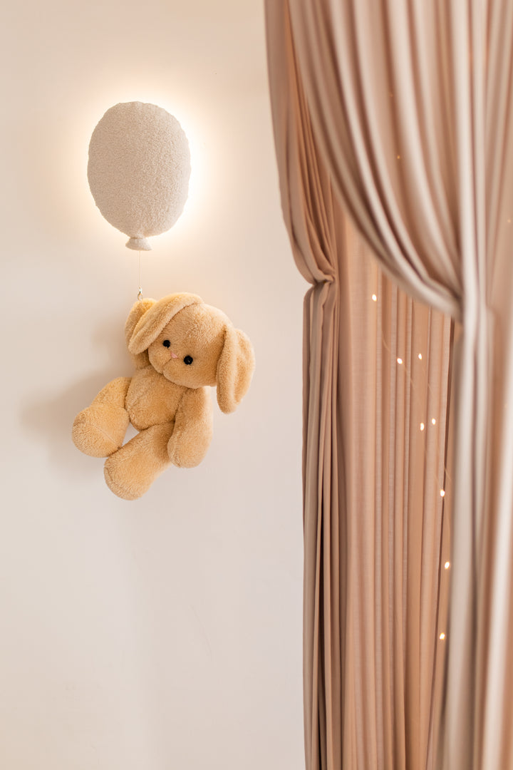 Balloon Night Light with peachy Bunny Toy