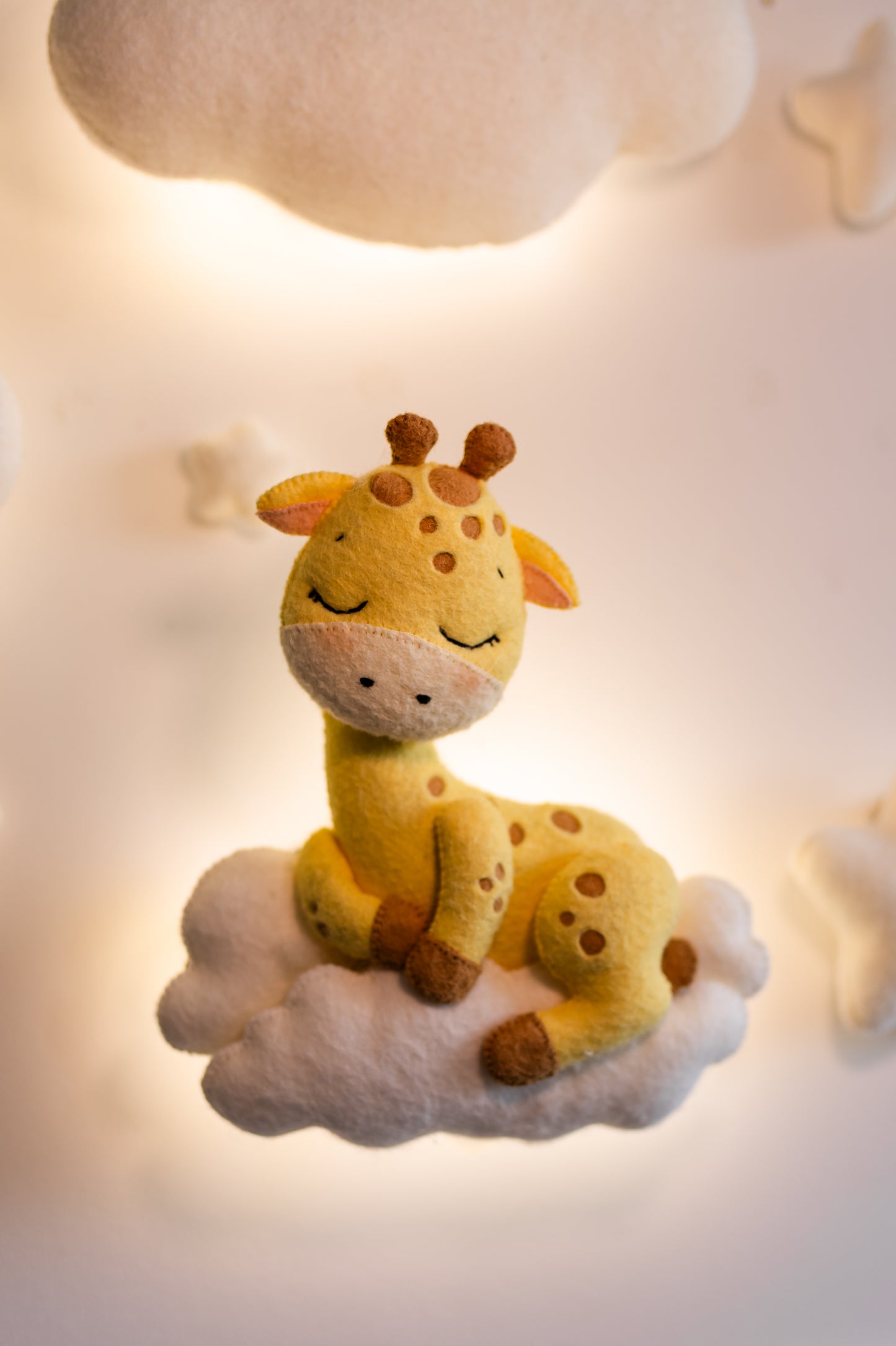 Safari Animal Night Light | Nursery Wall Lamp Set | Giraffe Elephant Tiger Lion