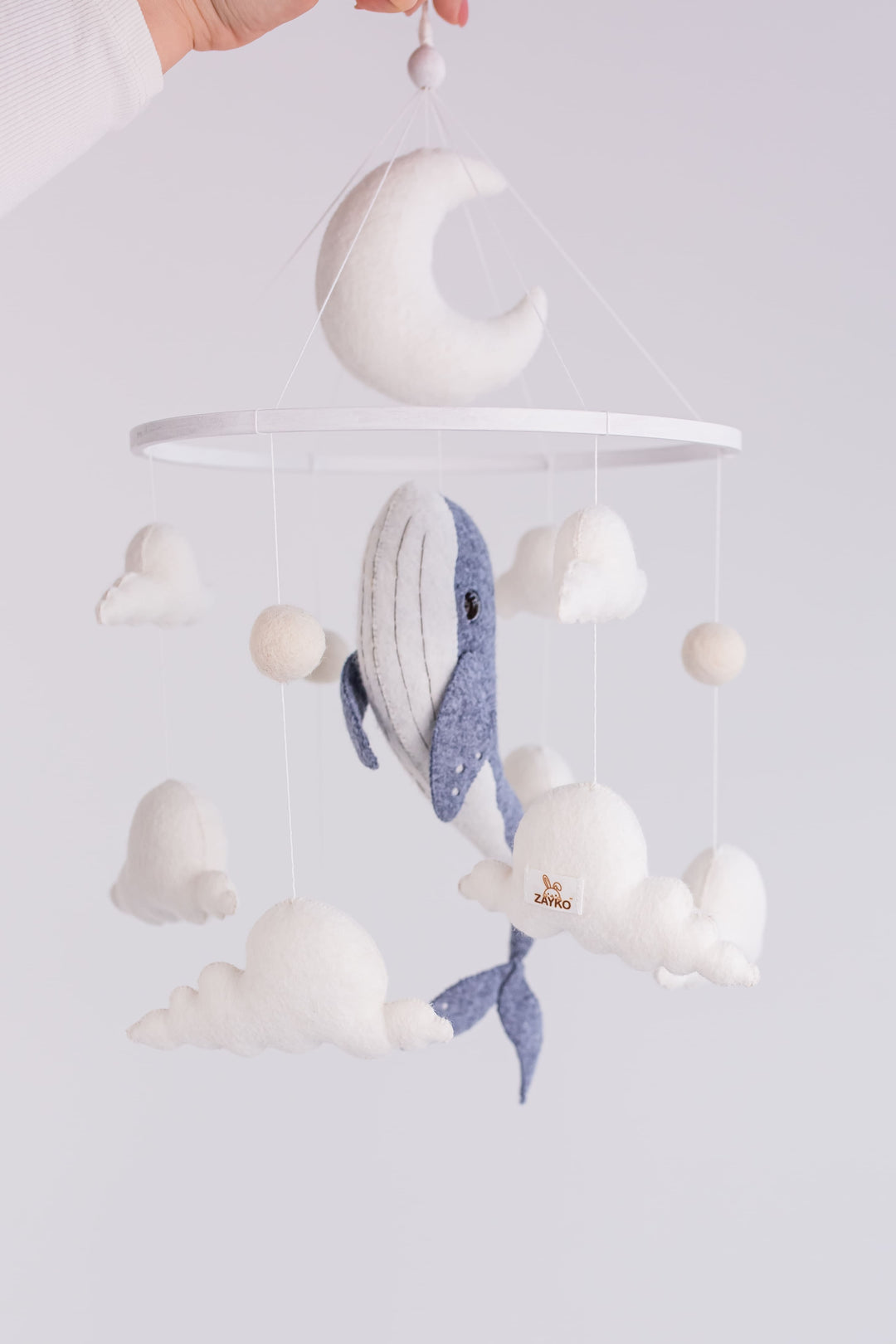 Whale Baby Mobile — Ocean Nursery Mobile