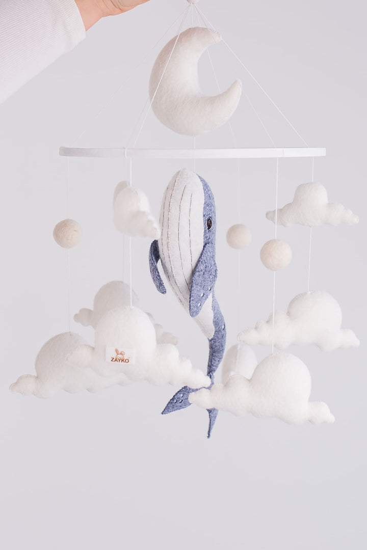 Whale Baby Mobile — Ocean Nursery Mobile