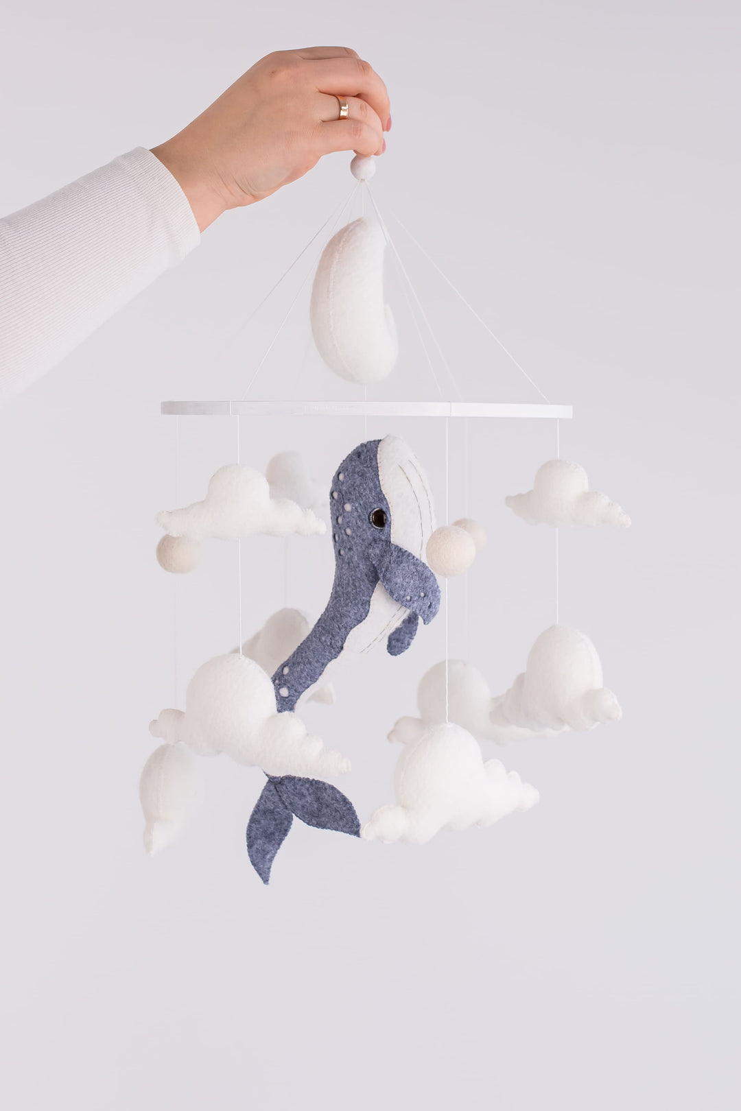 Whale Baby Mobile — Ocean Nursery Mobile