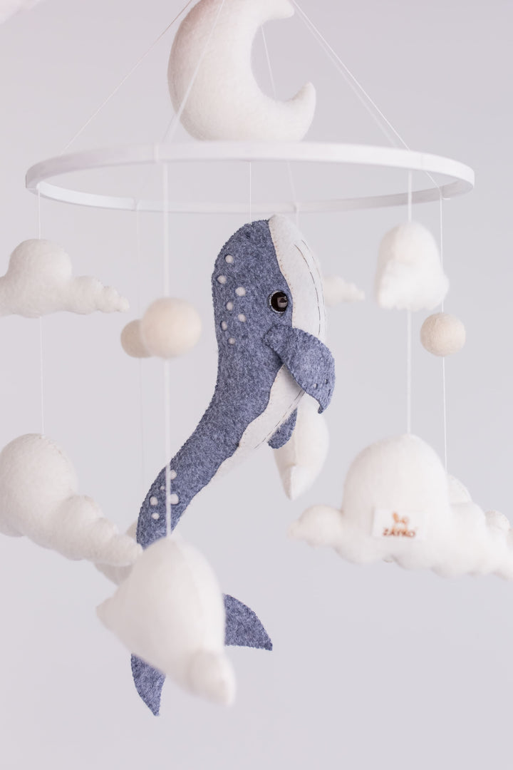 Whale Baby Mobile — Ocean Nursery Mobile