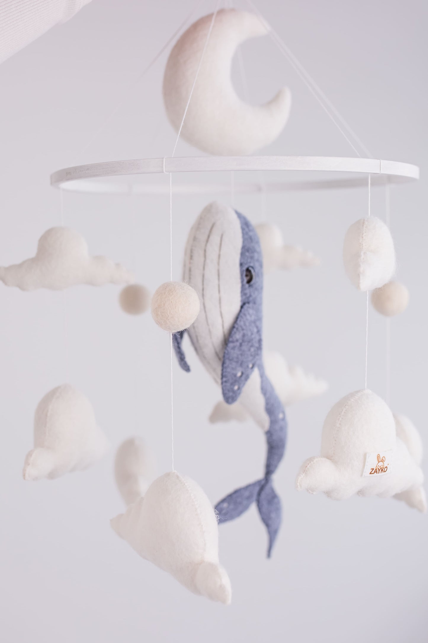 Whale Baby Mobile — Ocean Nursery Mobile