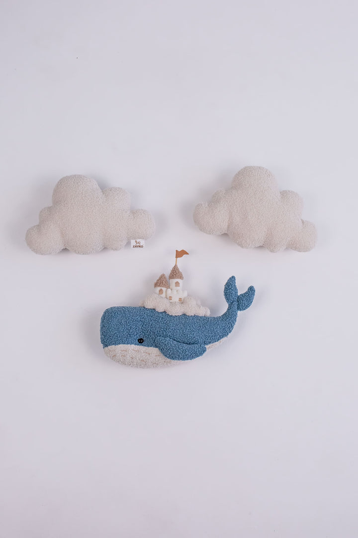 Whale Nursery Wall Light Set Cloud Night Light Nursery Wall Decor