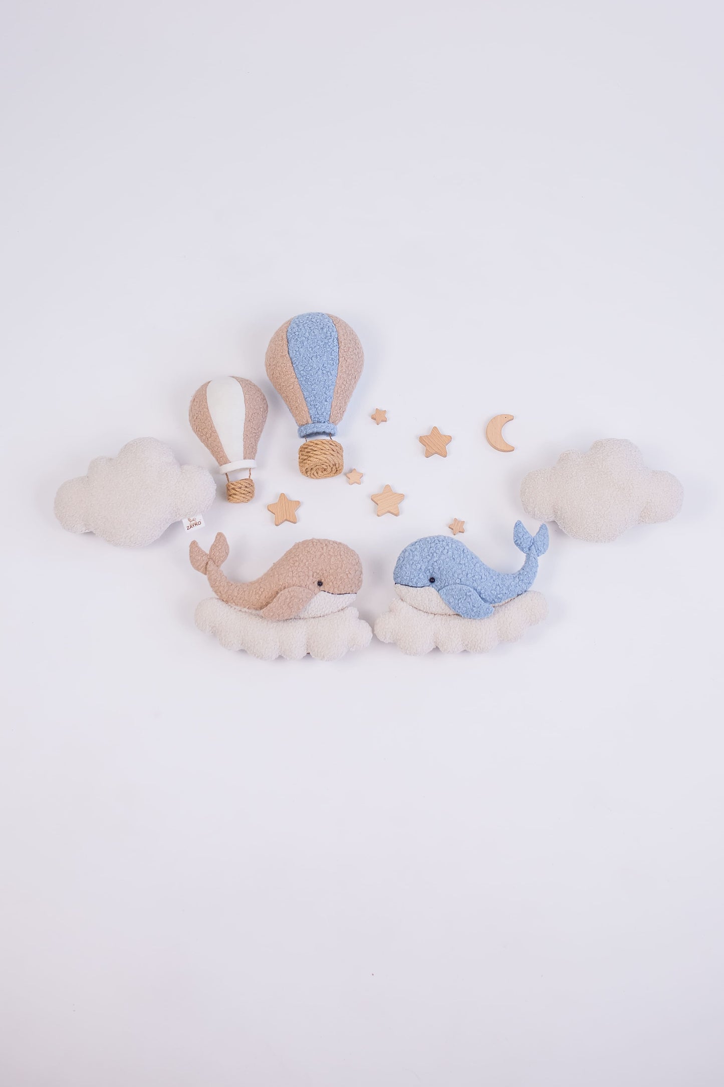 Whale Nursery Wall Light Set, Ocean Nursery Decor