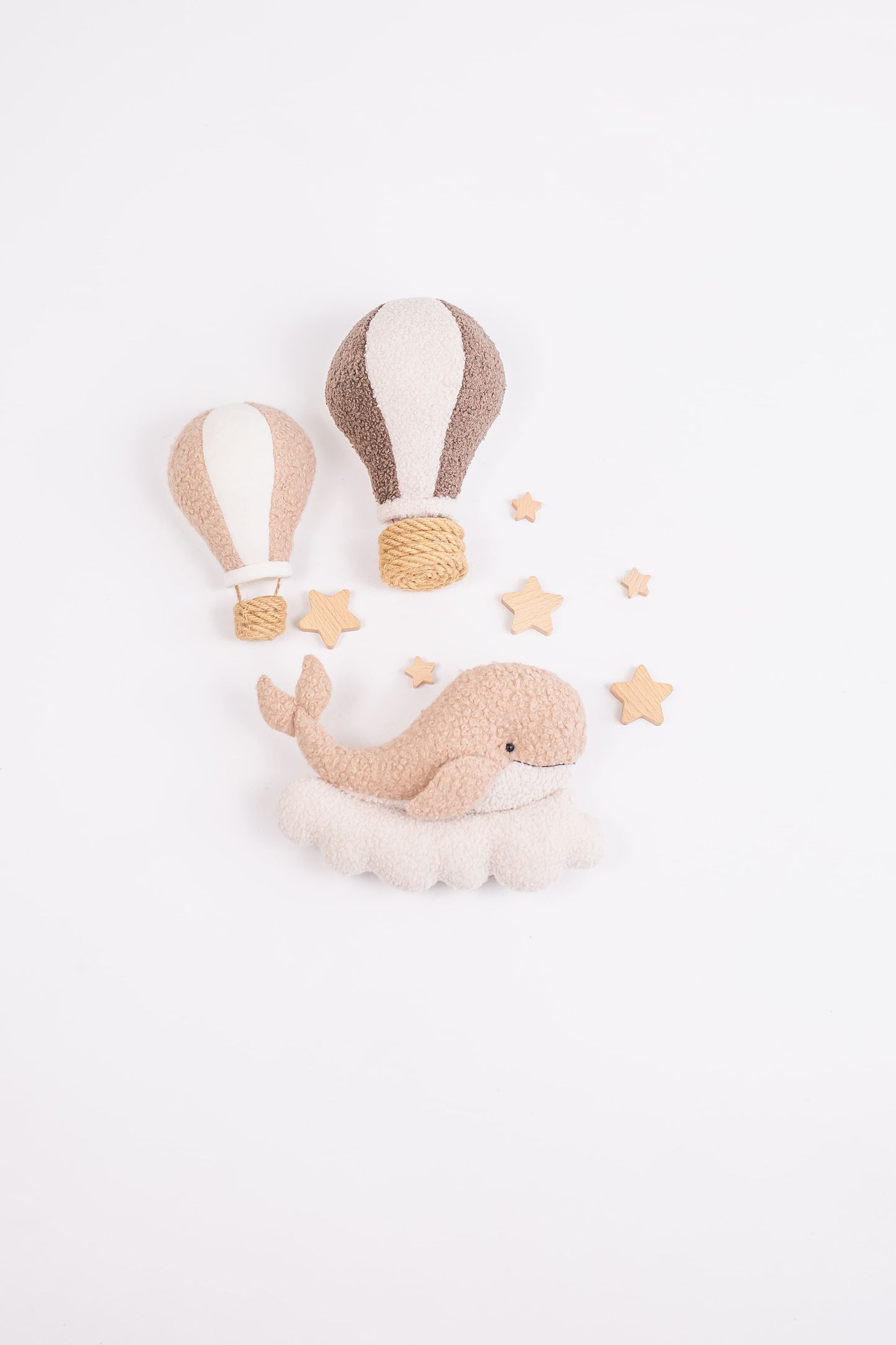 Whale Night Light with Hot Air Balloons
