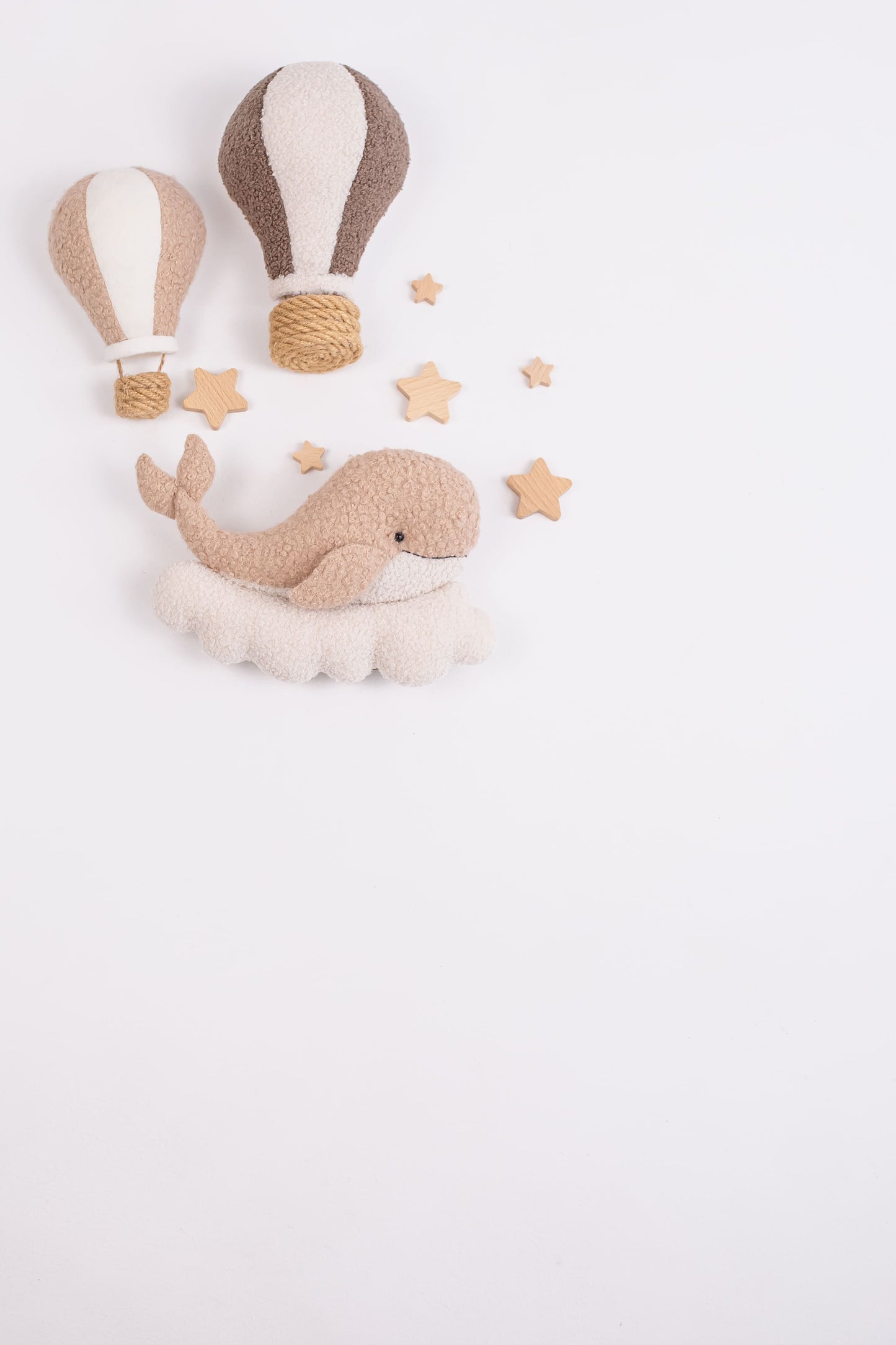 Whale Night Light with Hot Air Balloons