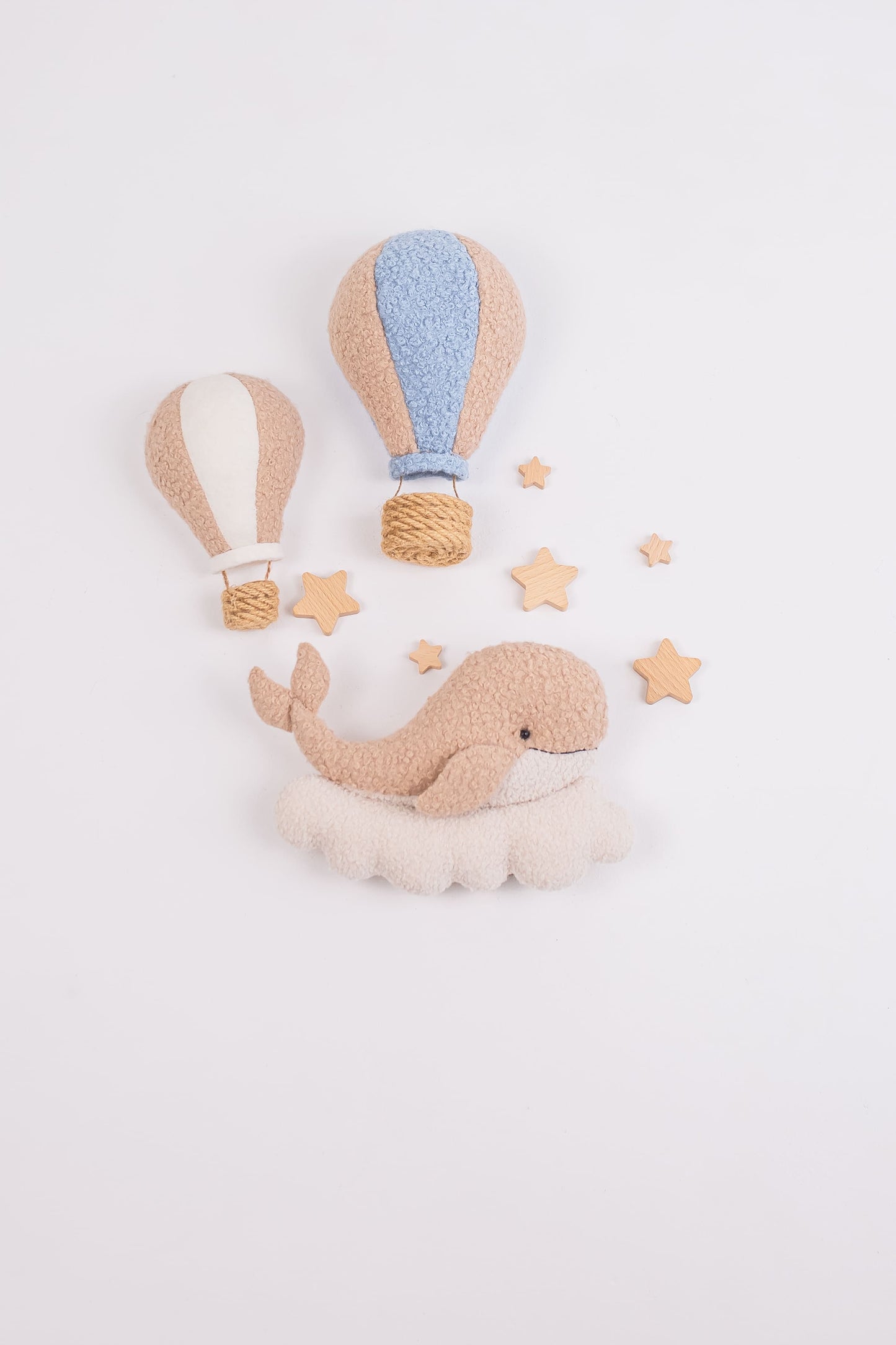 Whale Night Light with Hot Air Balloons