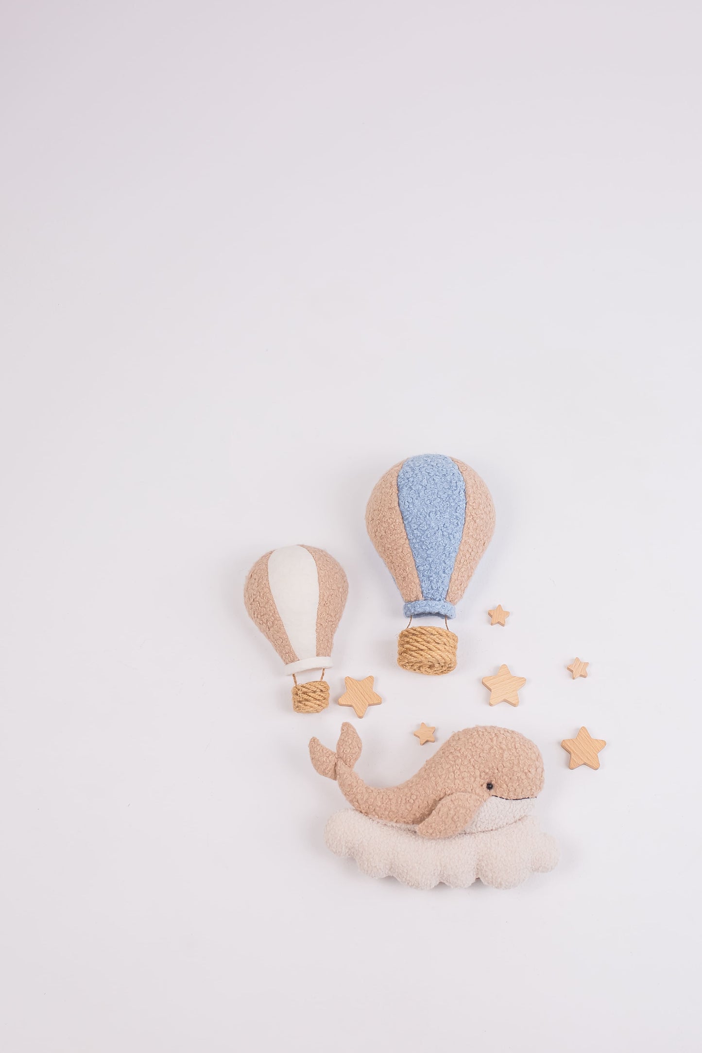 Whale Night Light with Hot Air Balloons