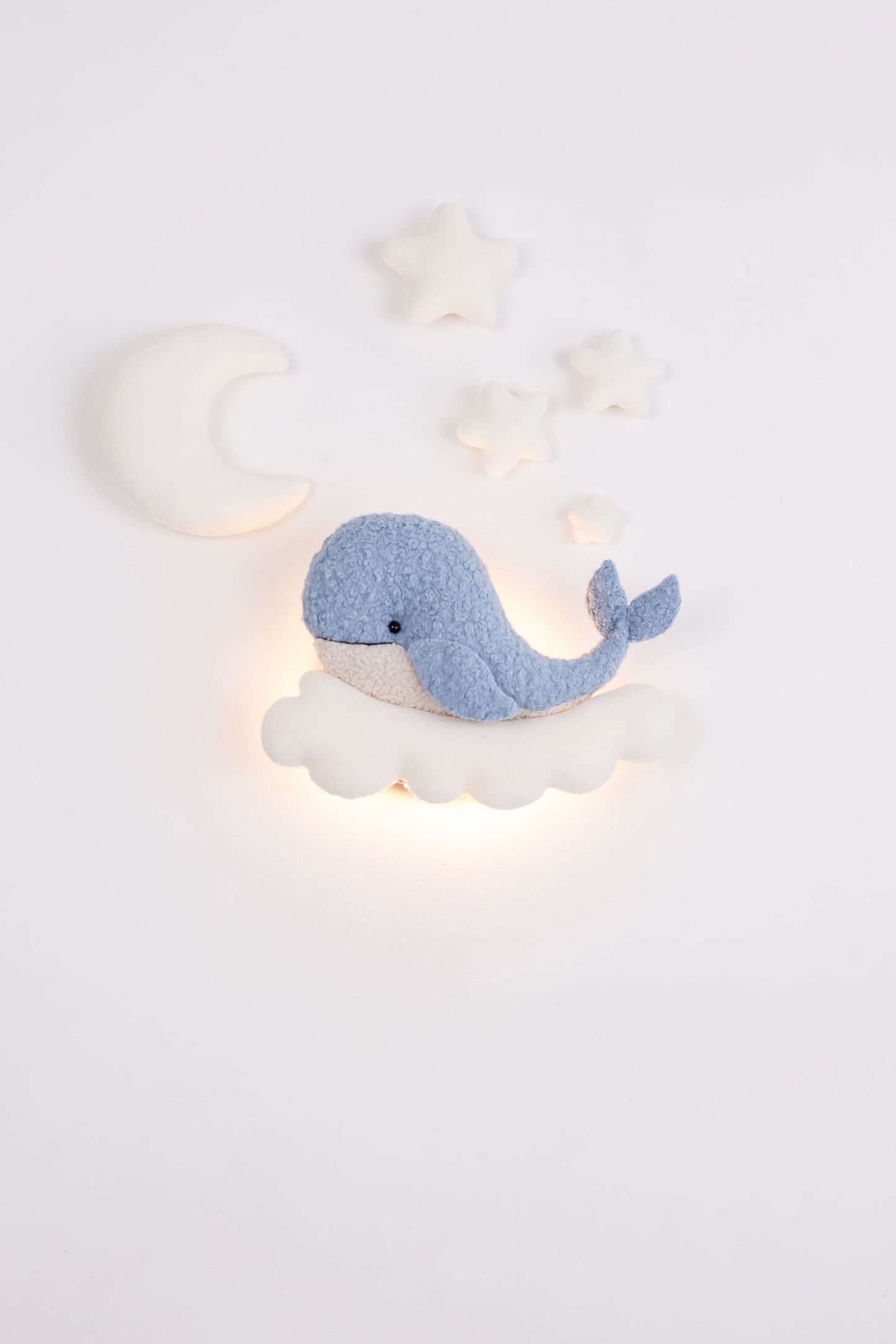 Whale Nursery Wall Light, Ocean Nursery Decor