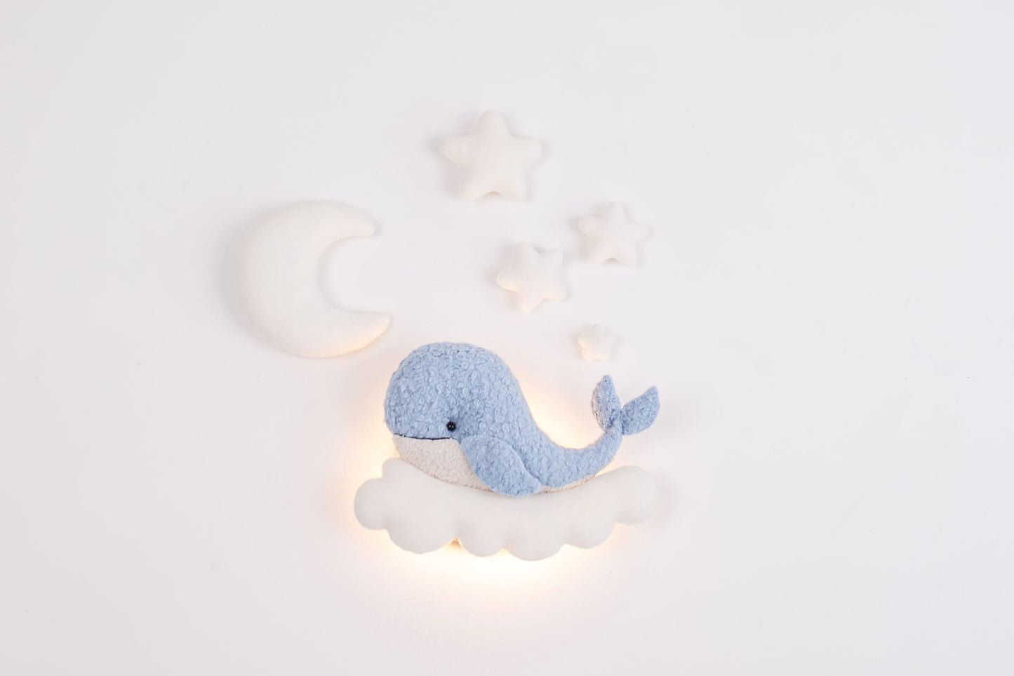 Whale Nursery Wall Light, Ocean Nursery Decor