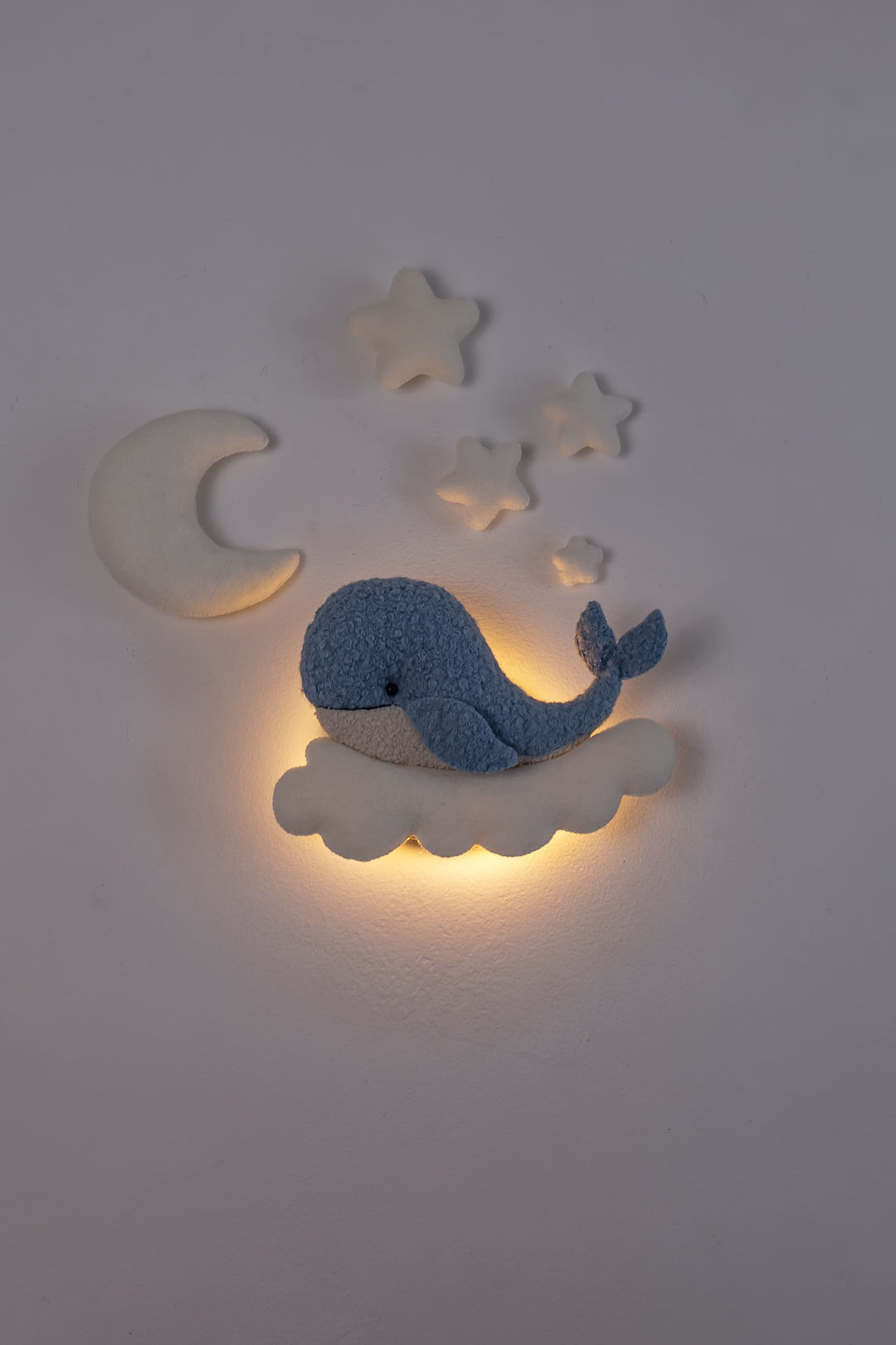 Whale Nursery Wall Light, Ocean Nursery Decor