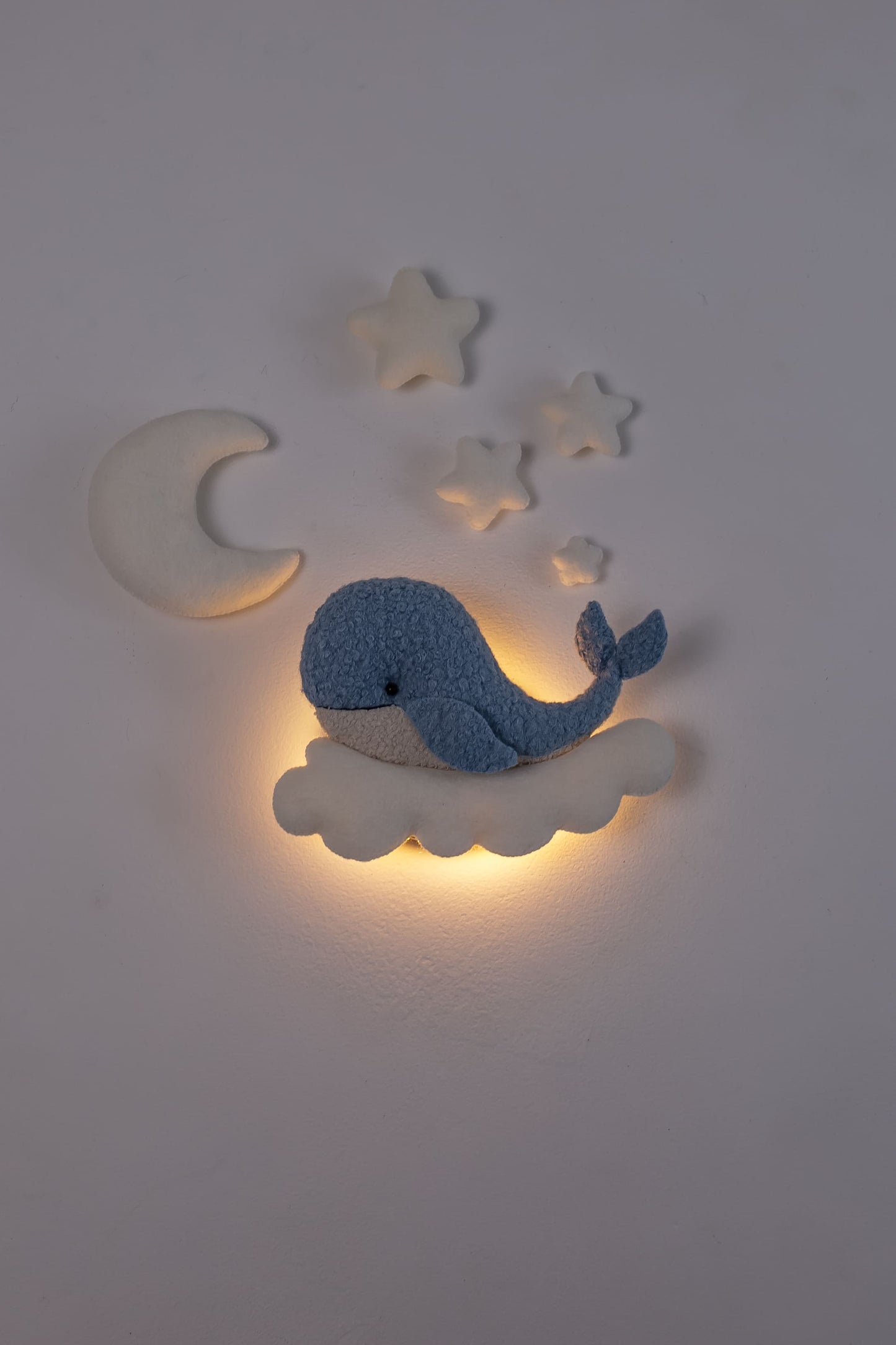 Whale Nursery Wall Light, Ocean Nursery Decor