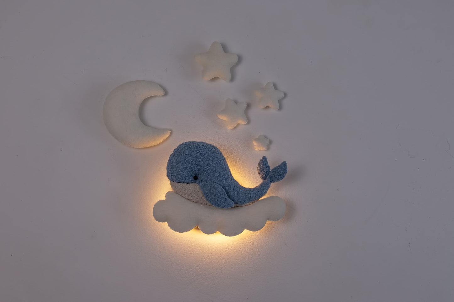 Whale Nursery Wall Light, Ocean Nursery Decor
