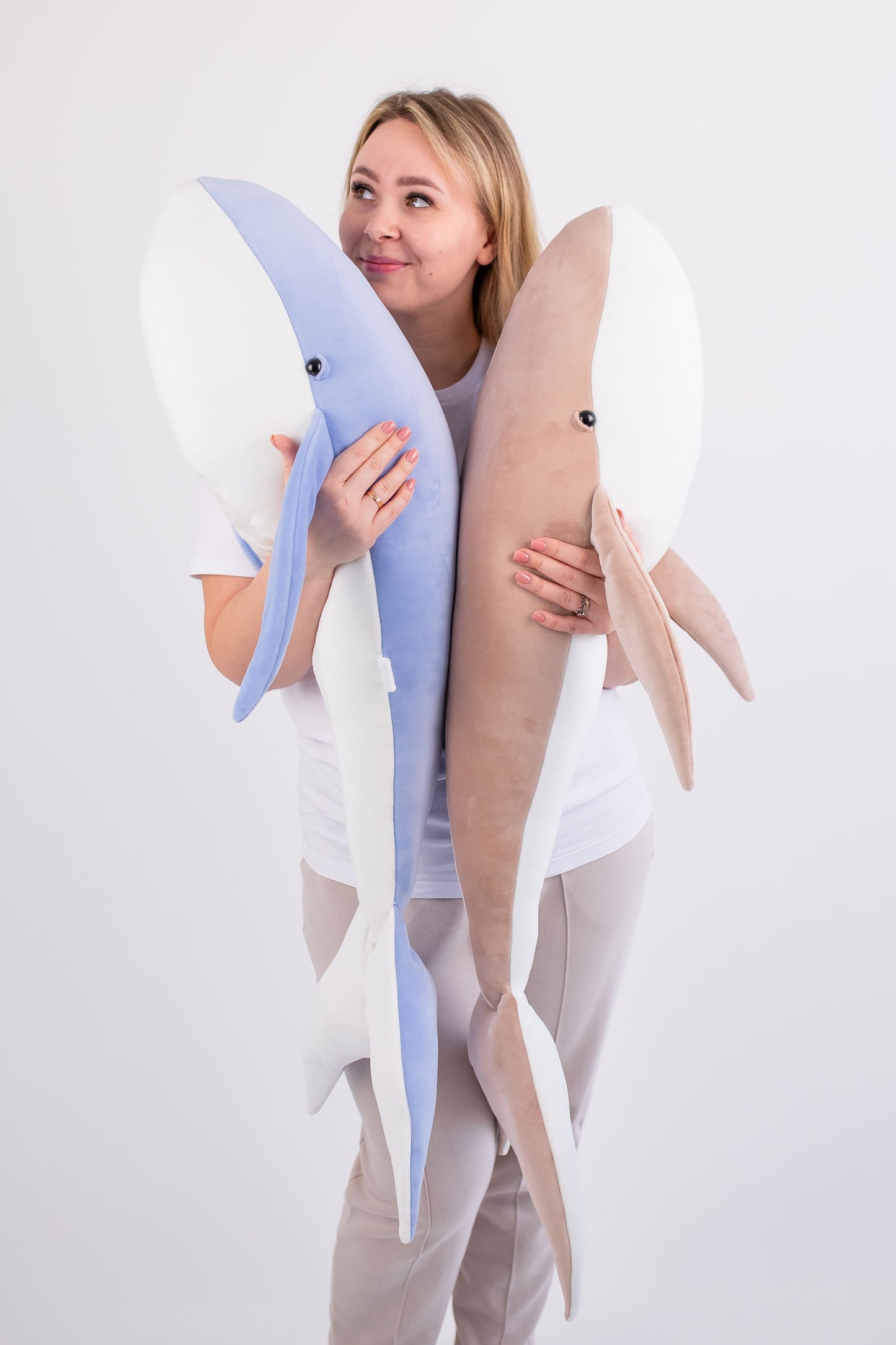 Large Handmade Whale Plush Toy