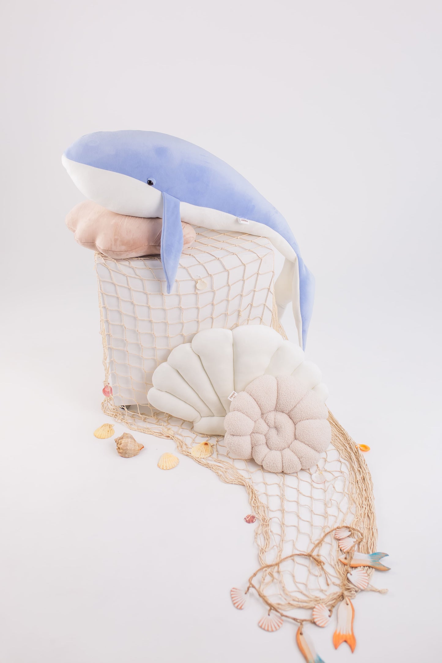 Large Handmade Whale Plush Toy