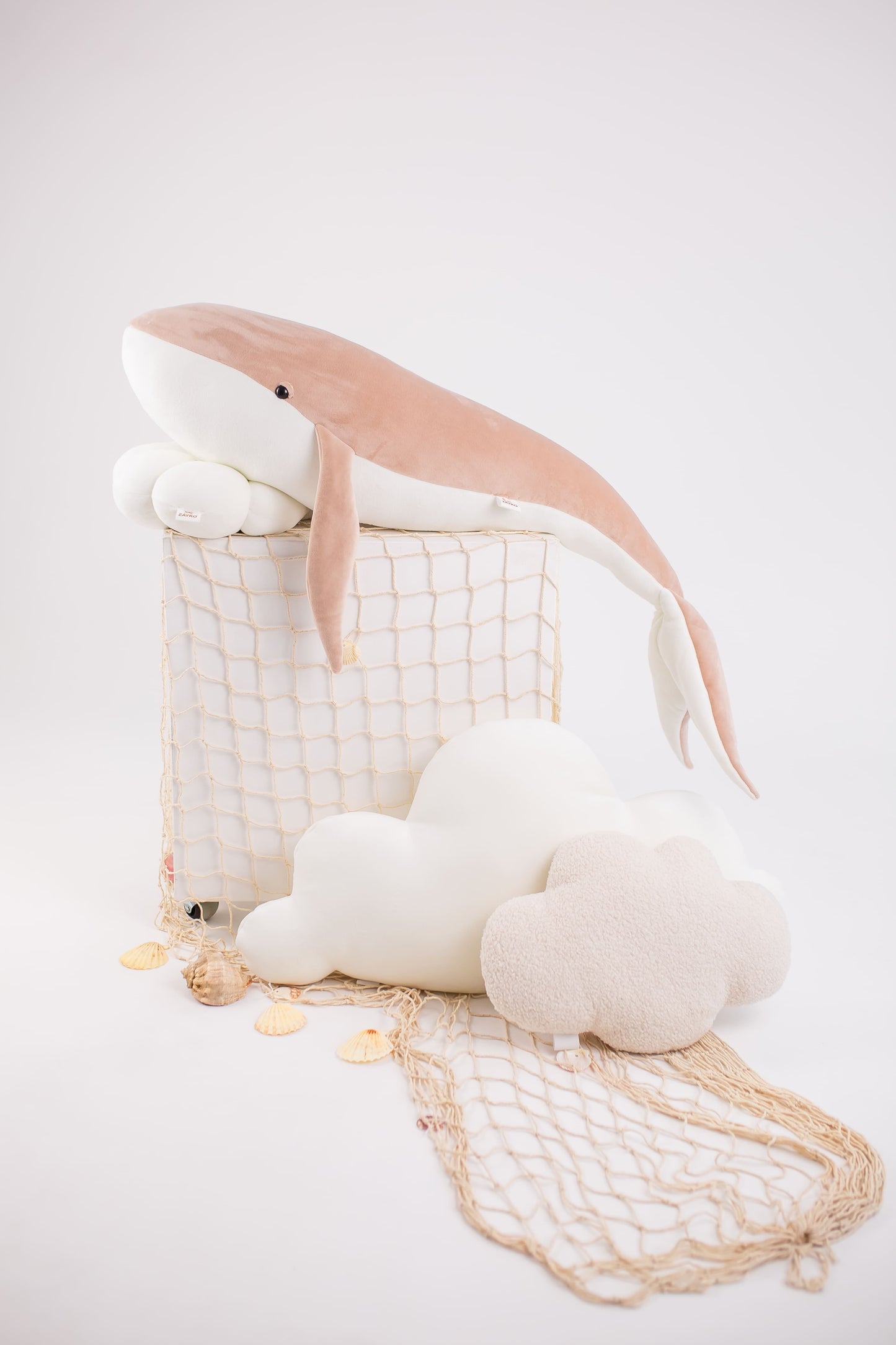 Large Handmade Whale Plush Toy