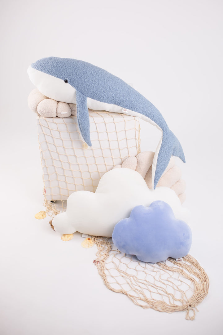 Large Handmade Whale Plush Toy