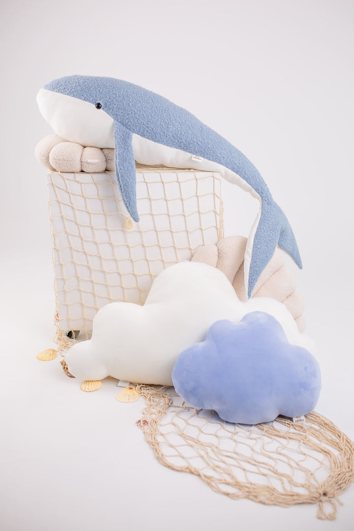 Large Handmade Whale Plush Toy