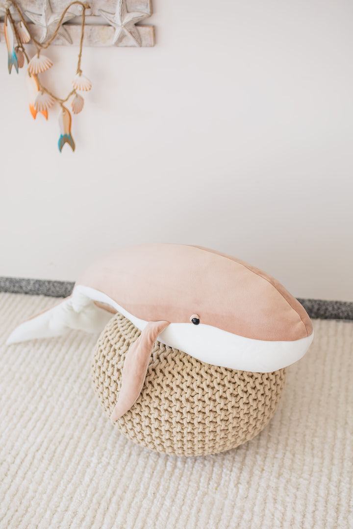 Large Handmade Whale Plush Toy