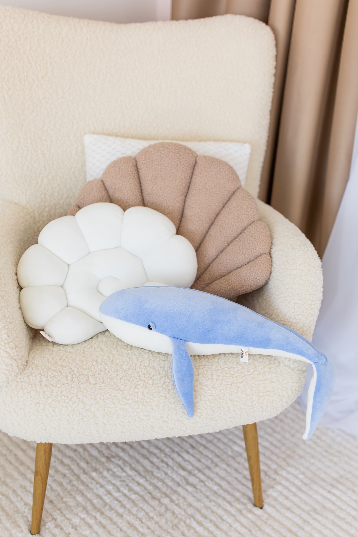 Soft Handmade Whale Plush Toy