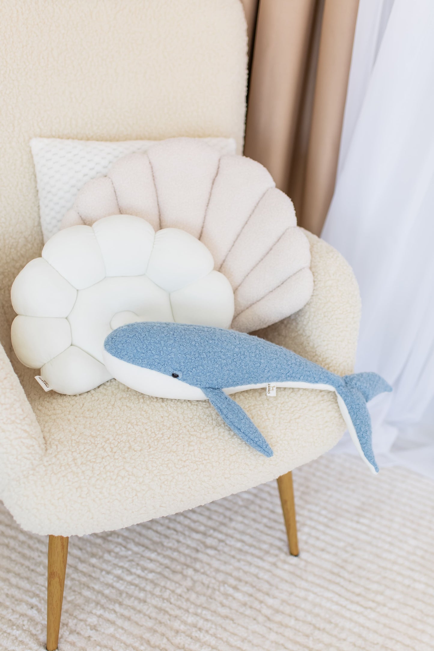 Soft Handmade Whale Plush Toy