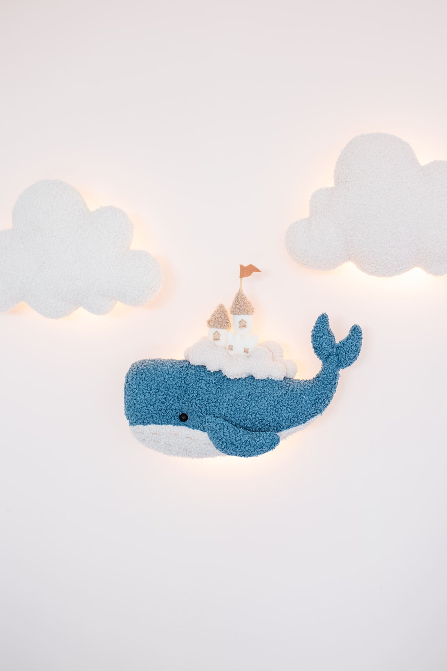 Whale Nursery Wall Light Set Cloud Night Light Nursery Wall Decor