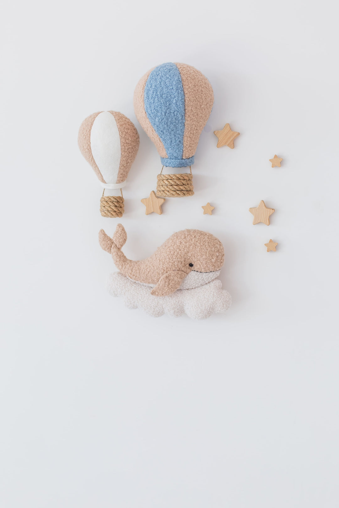 Whale Night Light with Hot Air Balloons