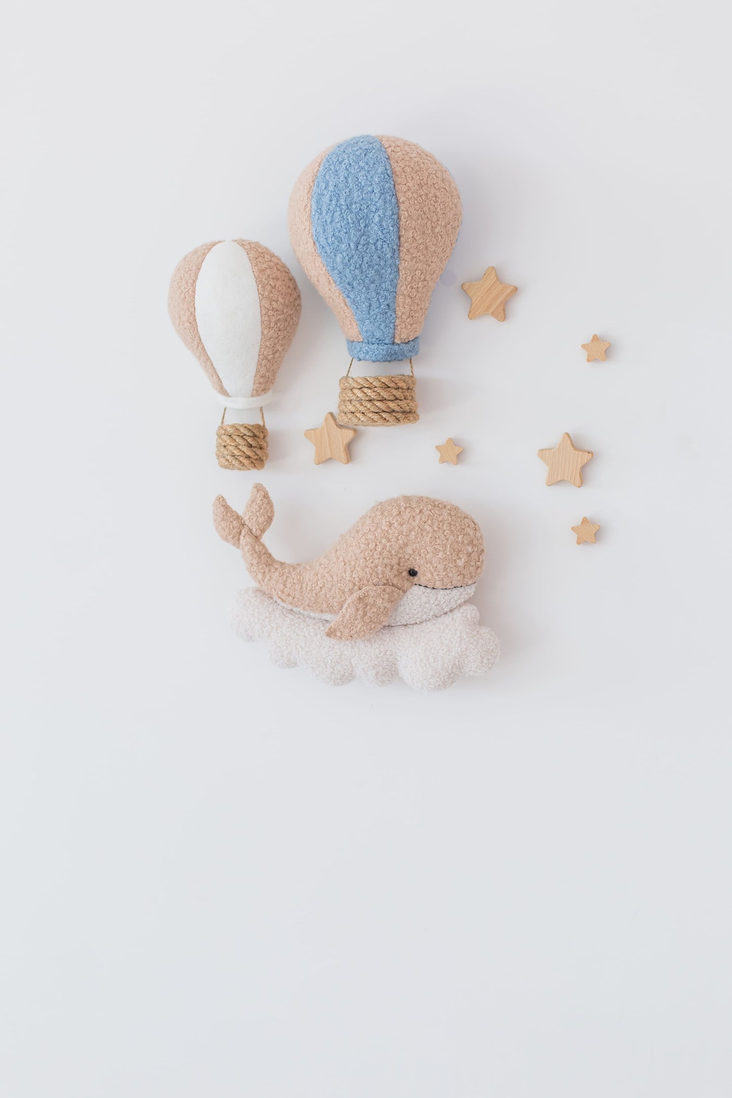 Whale Night Light with Hot Air Balloons