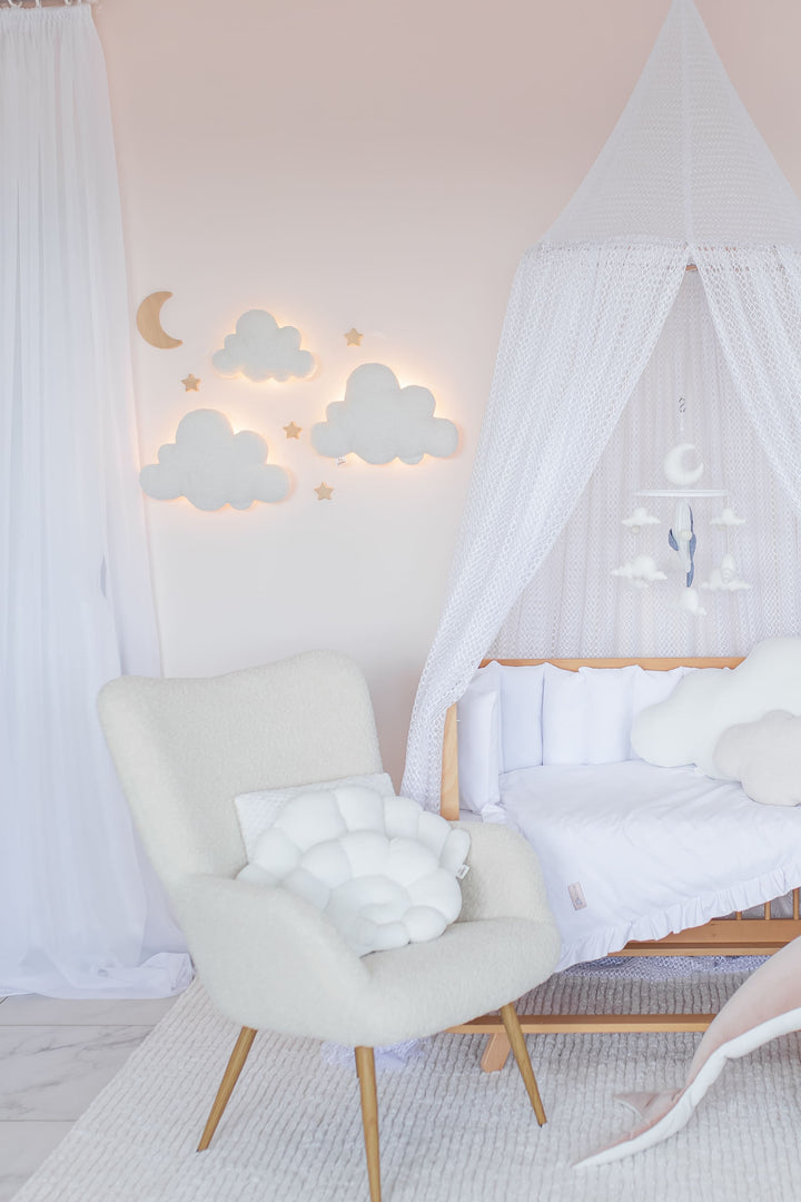 Cloud Wall Light Set Nursery Moon and Stars Wall Decor