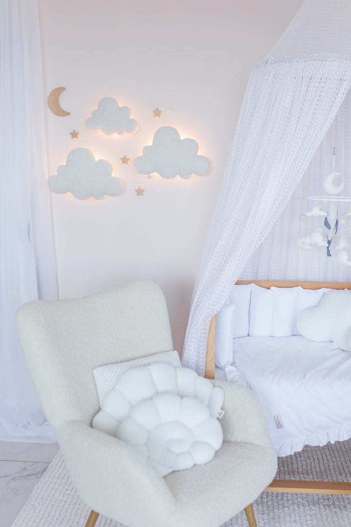 Cloud Wall Light Set Nursery Moon and Stars Wall Decor