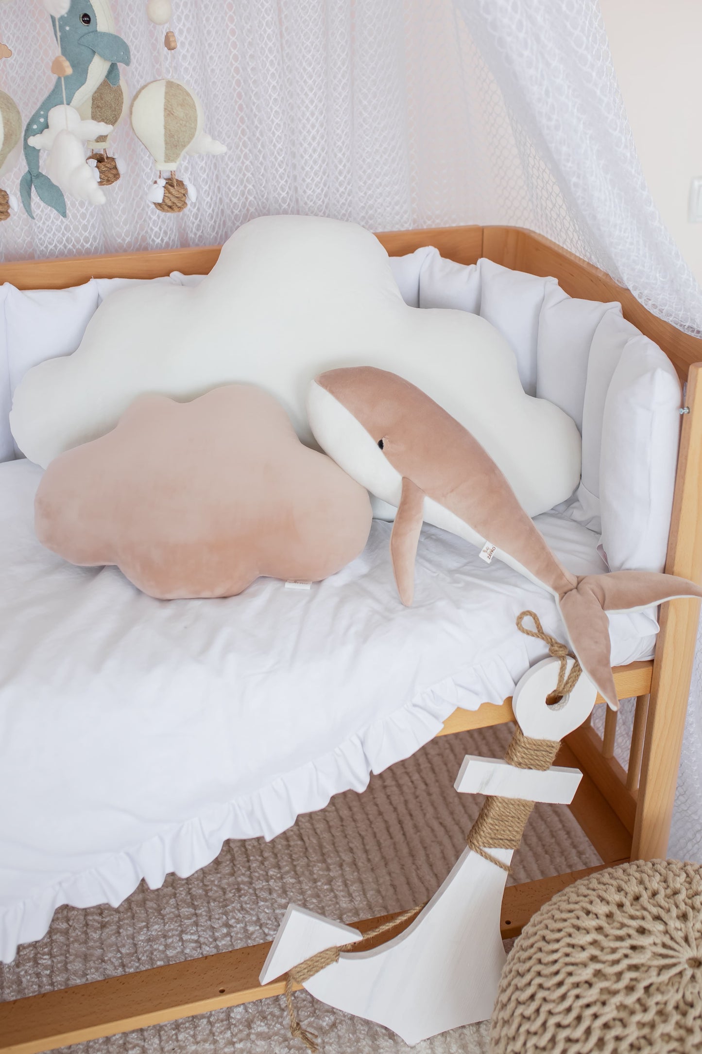 Soft Handmade Whale Plush Toy