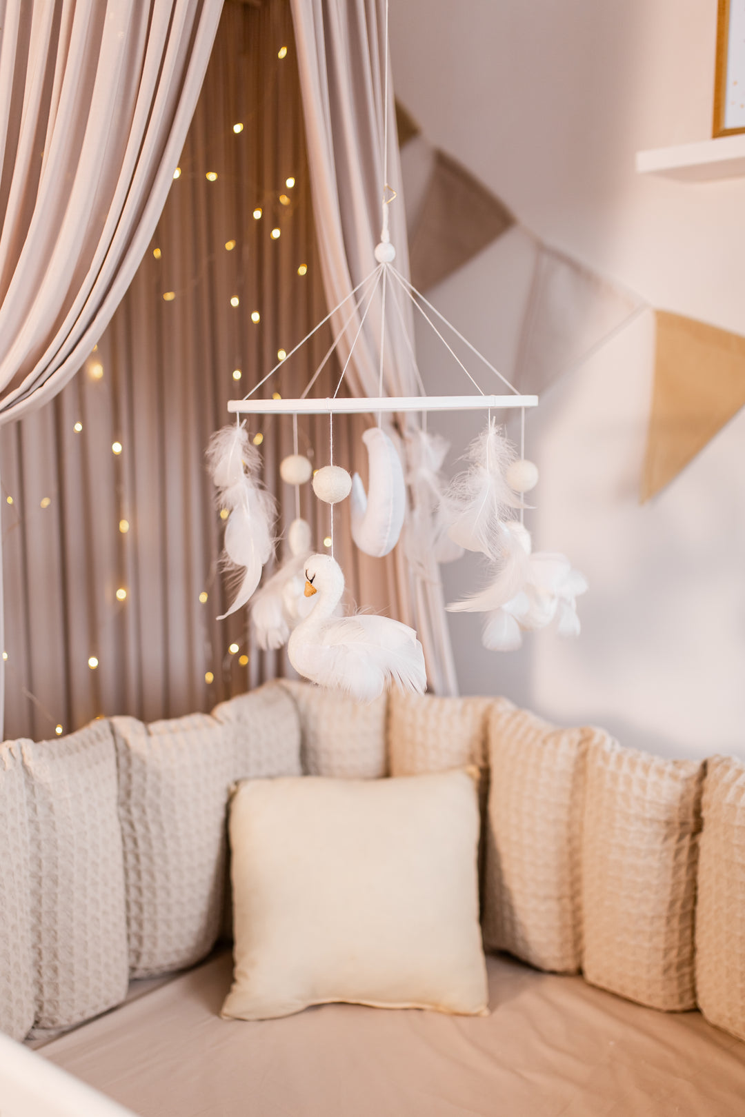 Swan Mobiles for Crib