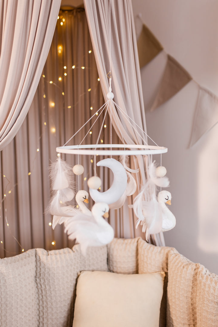 Swan Mobiles for Crib