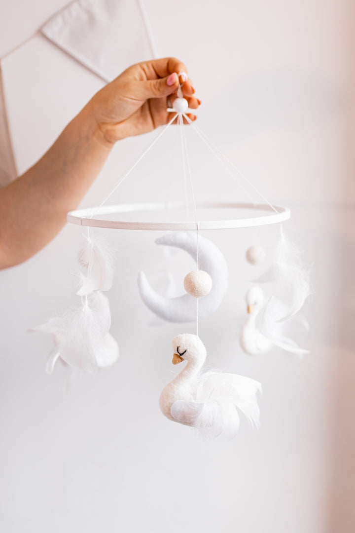 Swan Mobiles for Crib