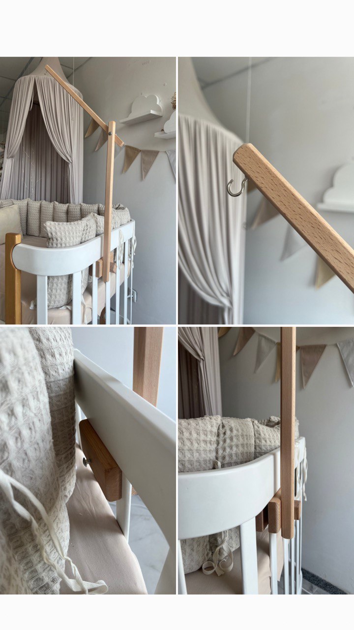 Nursery night light baby crib mobile