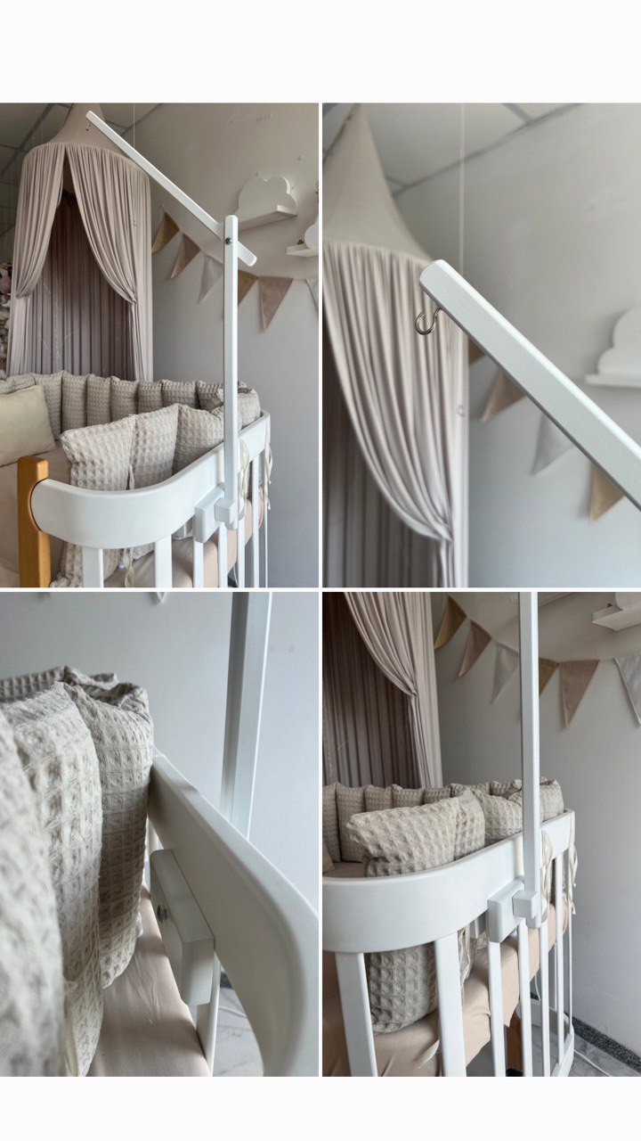 Nursery night light baby crib mobile