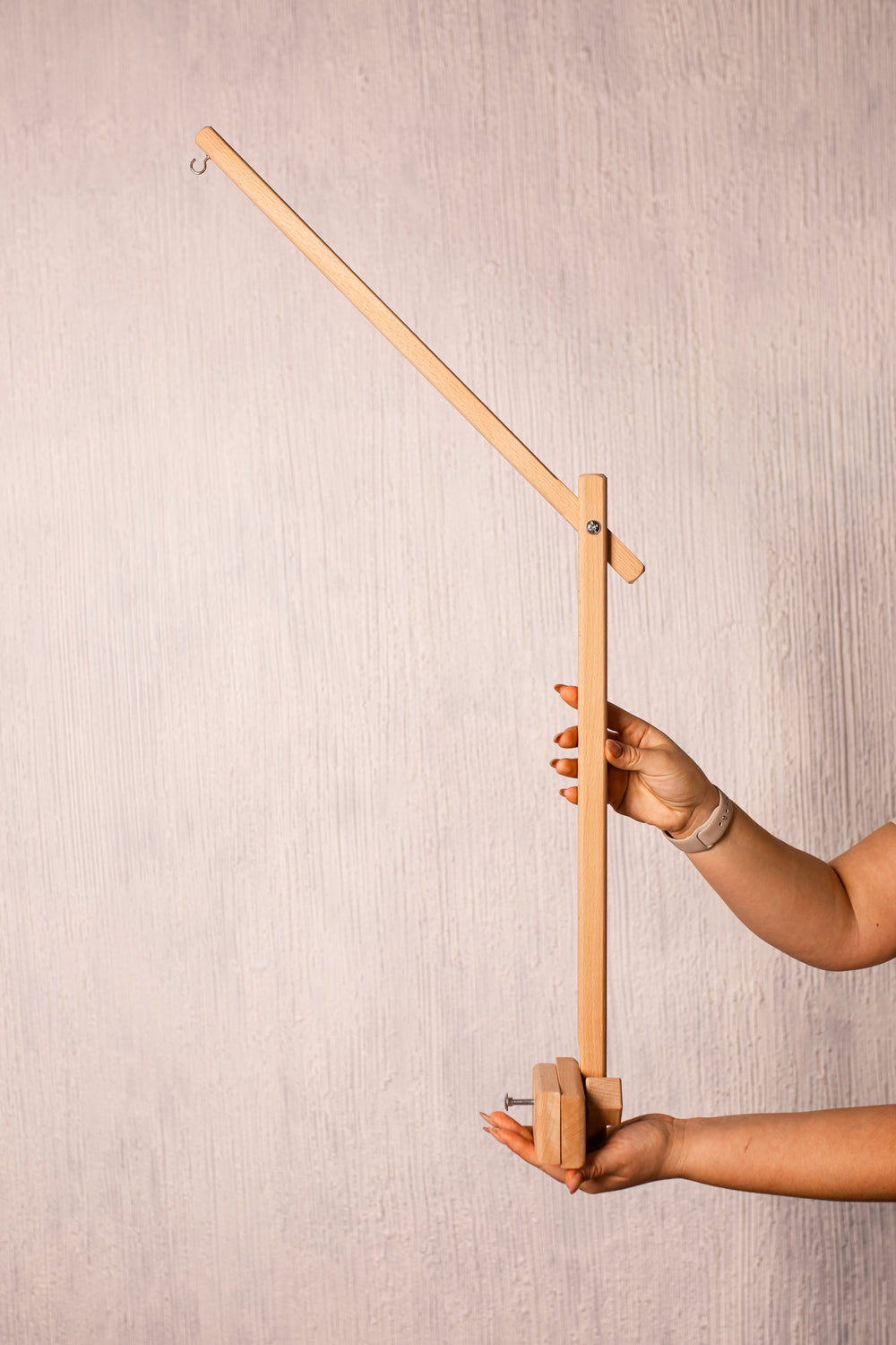 Wooden holder – accessory for ZAYKO crib mobiles